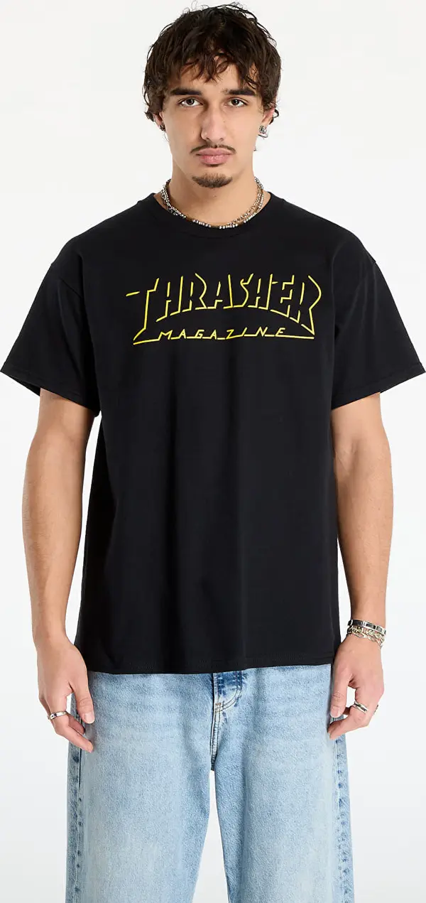 Thrasher Majice Thrasher Shadow Mag Logo T-Shirt Black S