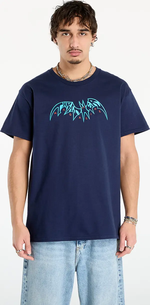 Thrasher Majice Thrasher Sky Ray by Neckface T-Shirt Navy L