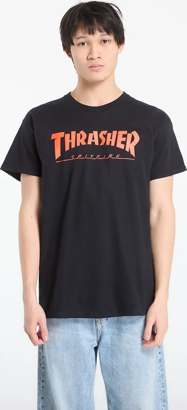 Thrasher Majice Thrasher x Spitfire Big Head Jake T-Shirt Black S