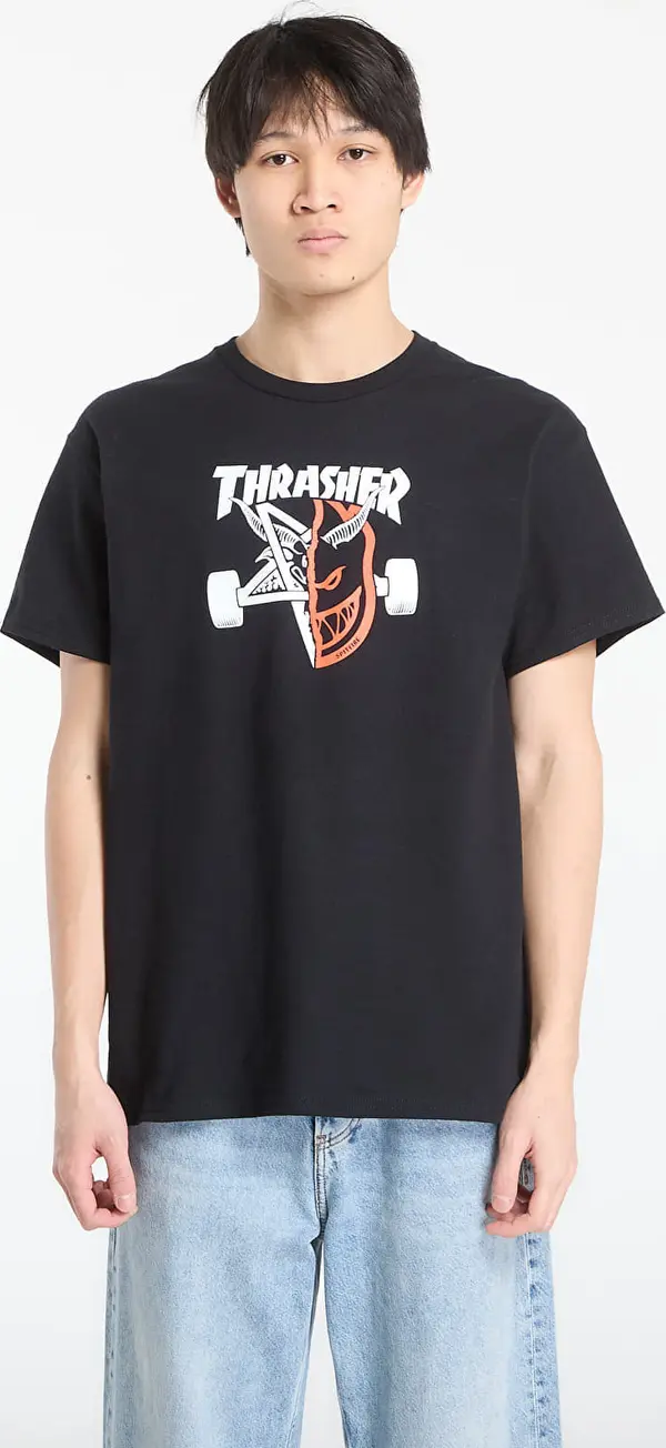Thrasher Majice Thrasher x Spitfire Thrash & Burn T-Shirt Black L