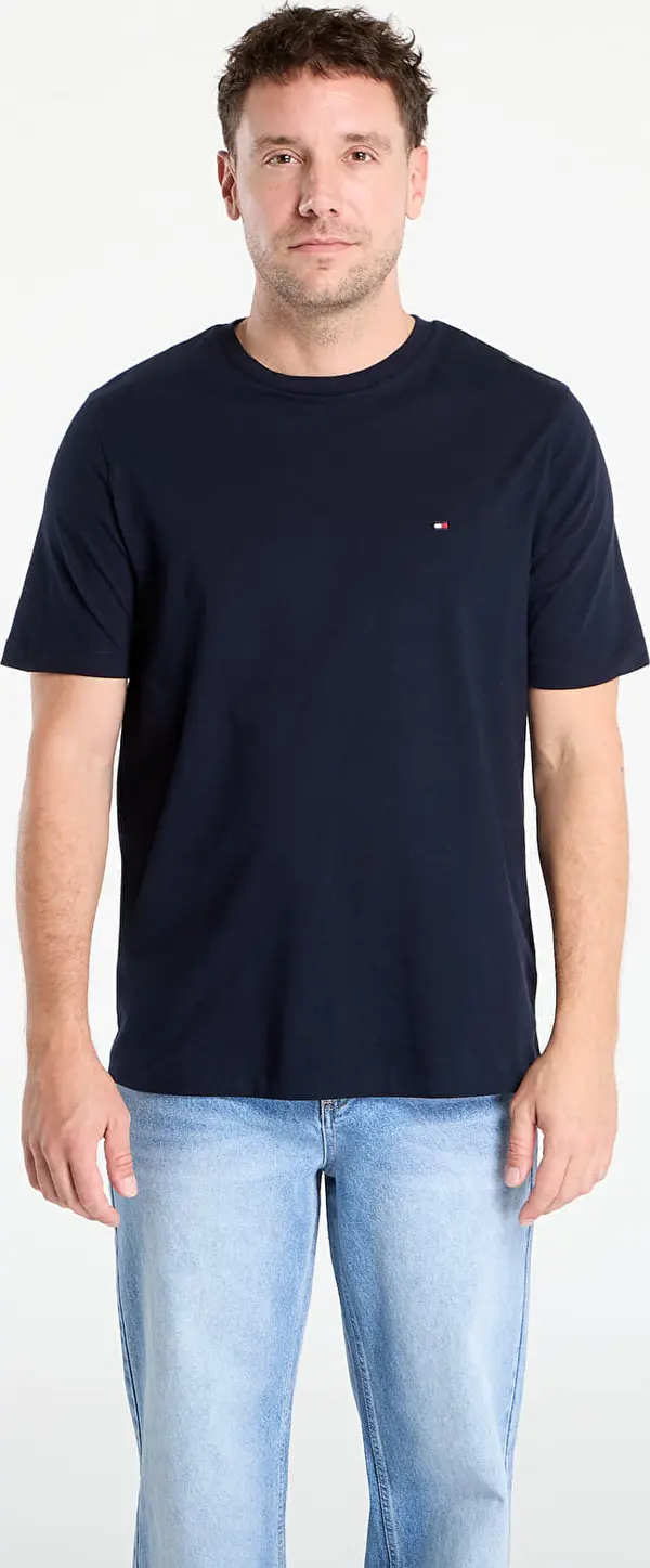 Tommy Hilfiger Majice Tommy Hilfiger Essential Reg Fit Solid Tee Navy L