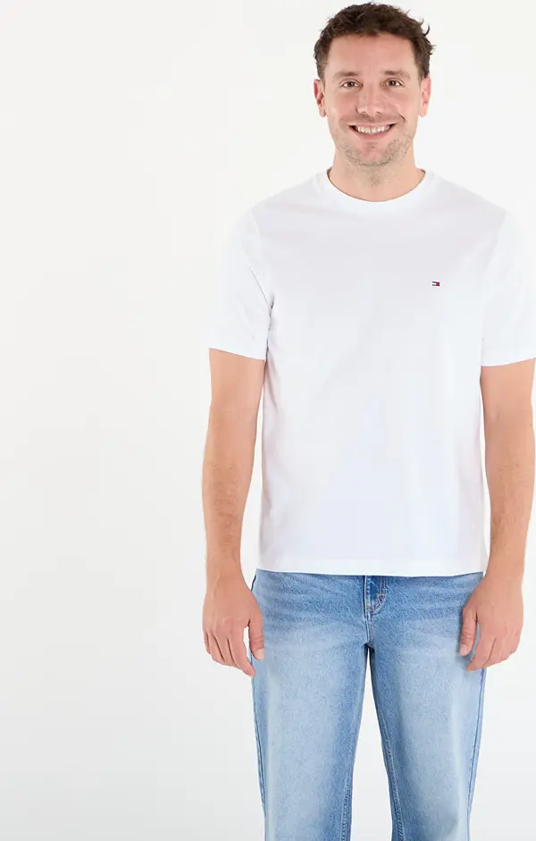 Tommy Hilfiger Majice Tommy Hilfiger Essential Reg Fit Solid Tee White M