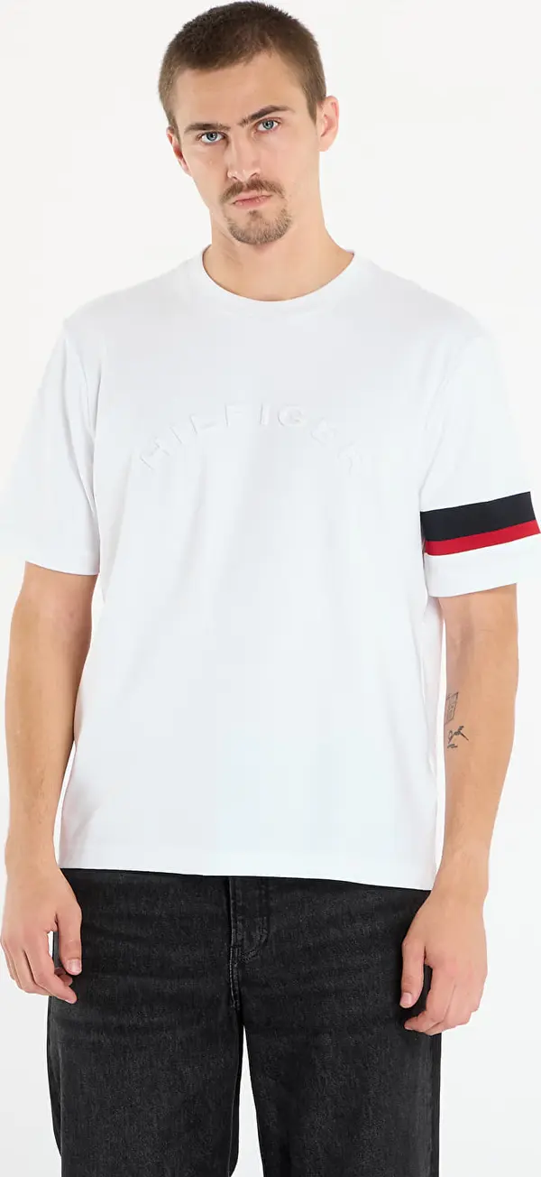 Tommy Hilfiger Majice Tommy Hilfiger Rwb Insert Tee White S