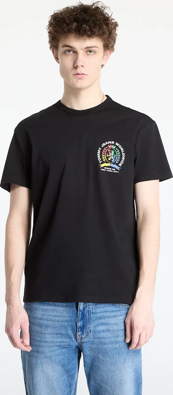 Tommy Hilfiger Majice Tommy Jeans Regular 4Colors Crest Tee Black L