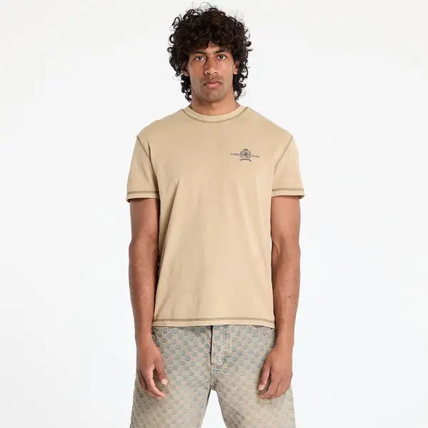 Tommy Hilfiger Majice Tommy Jeans Regular Small Tonal Tee Beige M