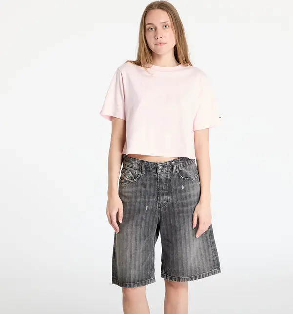 Tommy Hilfiger Majice Tommy Jeans Relaxed Tonal Crew T-Shirt Pink M