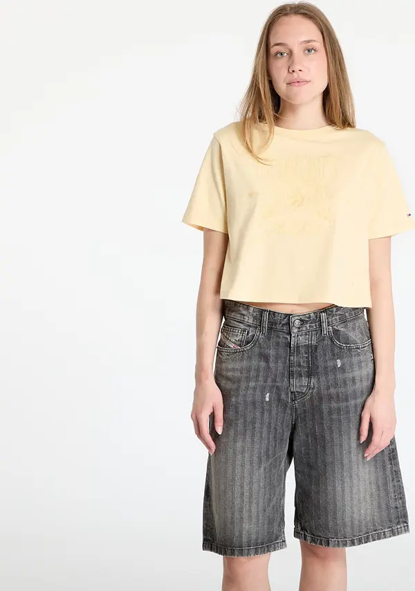 Tommy Hilfiger Majice Tommy Jeans Relaxed Tonal Crew T-Shirt Yellow M