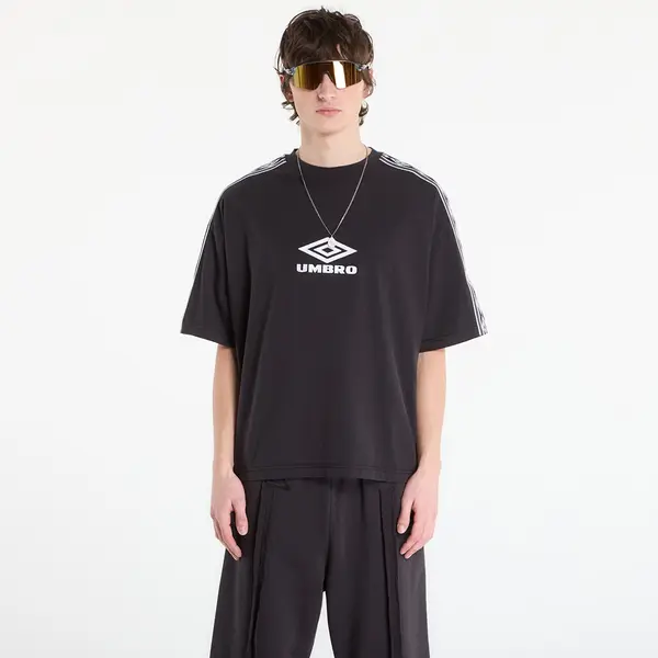 Umbro Majice Umbro by SlamJam Offence Defence Tape Tee Washed Black XL