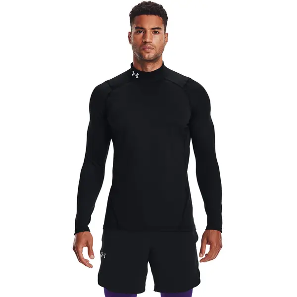 Under Armour Majice Under Armour Cg Armour Fitted Mock Black/ White M