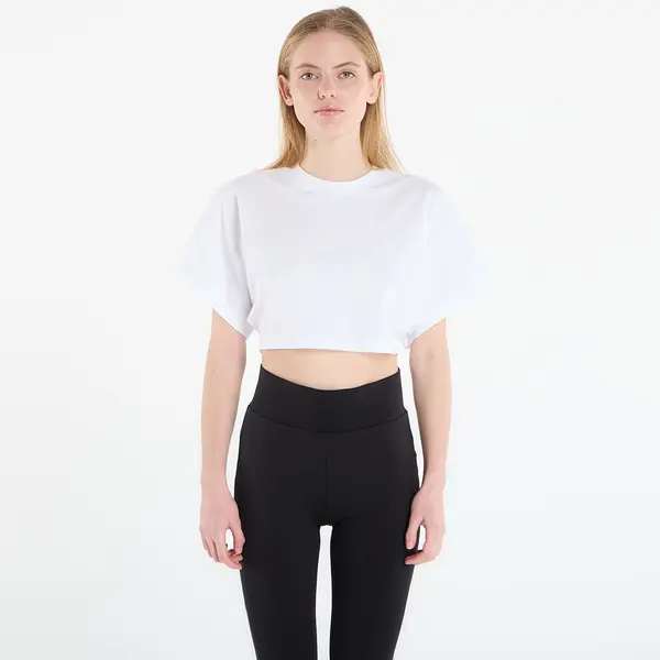 Under Armour Majice Under Armour Cropped Script SS Tee White M