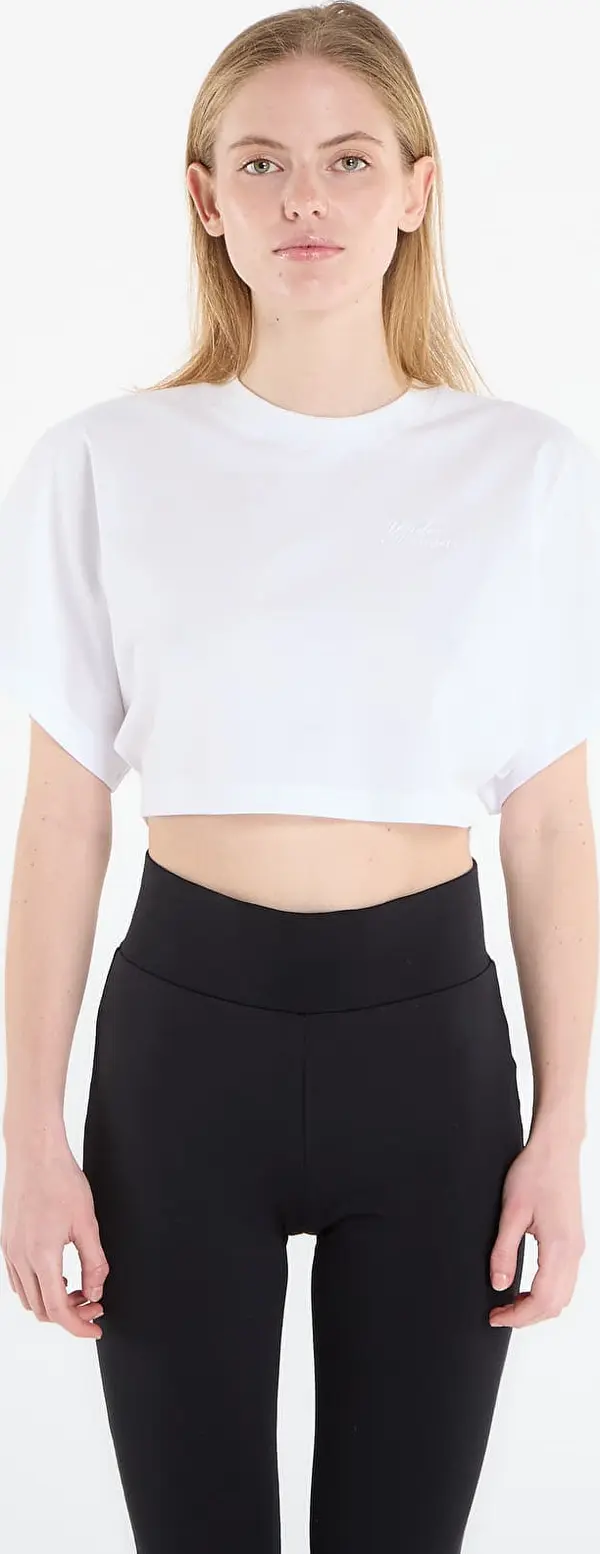 Under Armour Majice Under Armour Cropped Script SS Tee White XS