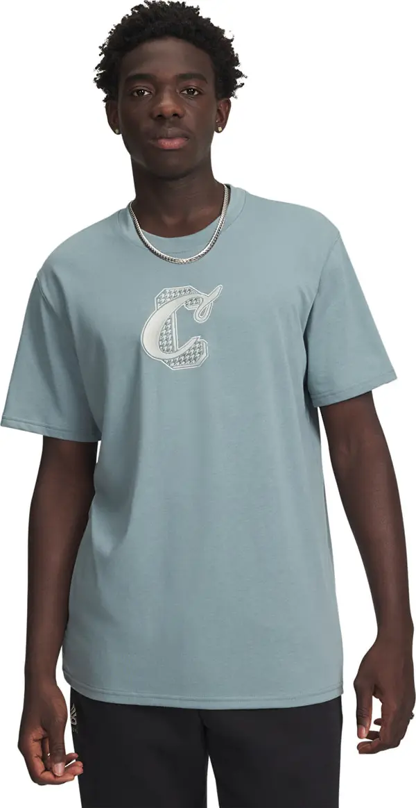 Under Armour Majice Under Armour Curry Verbiage Tee 1 Green M