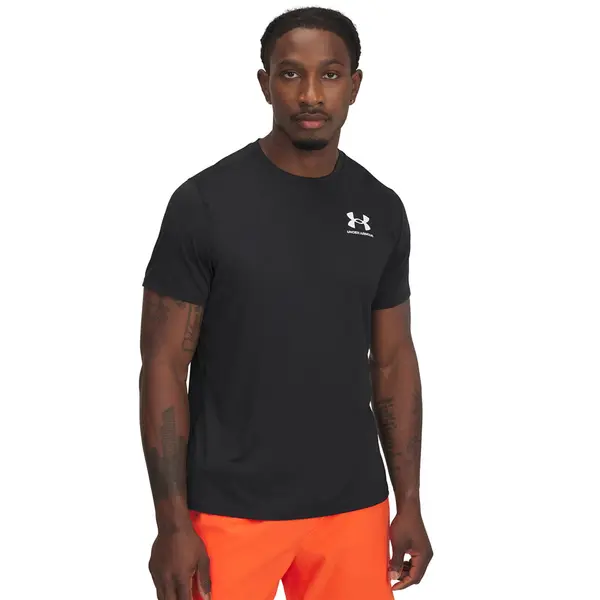 Under Armour Majice Under Armour Heatgear Fitted SS Tee Black/ White L