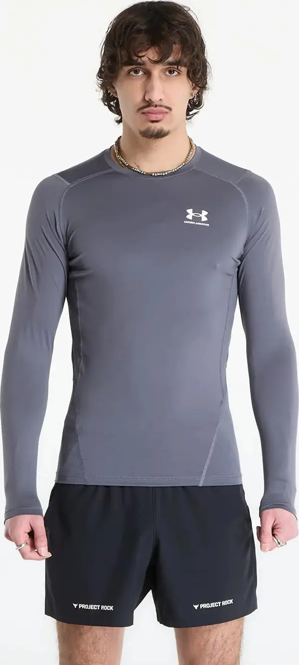 Under Armour Majice Under Armour Hg Armour Comp Ls Gray XS