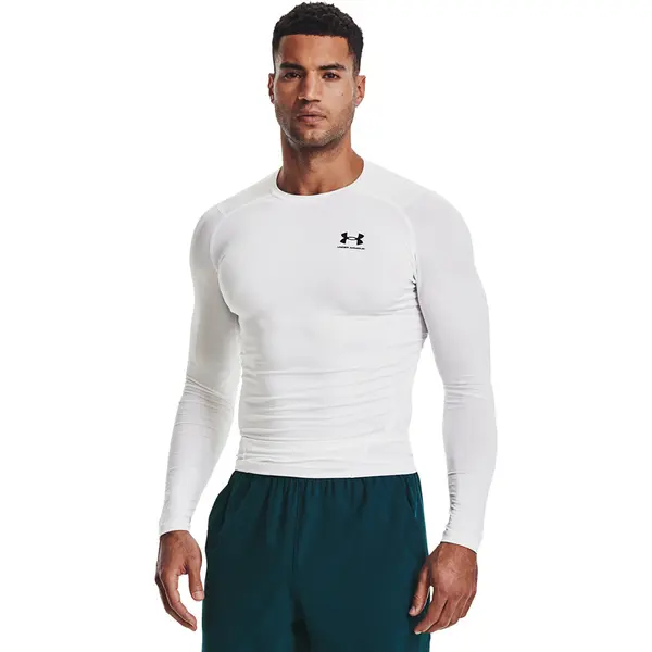 Under Armour Majice Under Armour Hg Armour Comp LS White/ Black XXXL