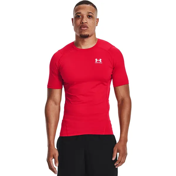 Under Armour Majice Under Armour Hg Armour Comp SS Red/ White XXL