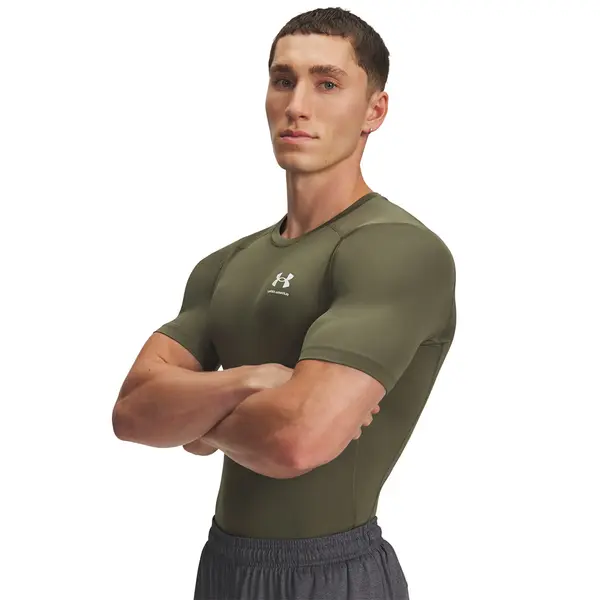 Under Armour Majice Under Armour Hg Armour Comp SS T-Shirt Green XXL