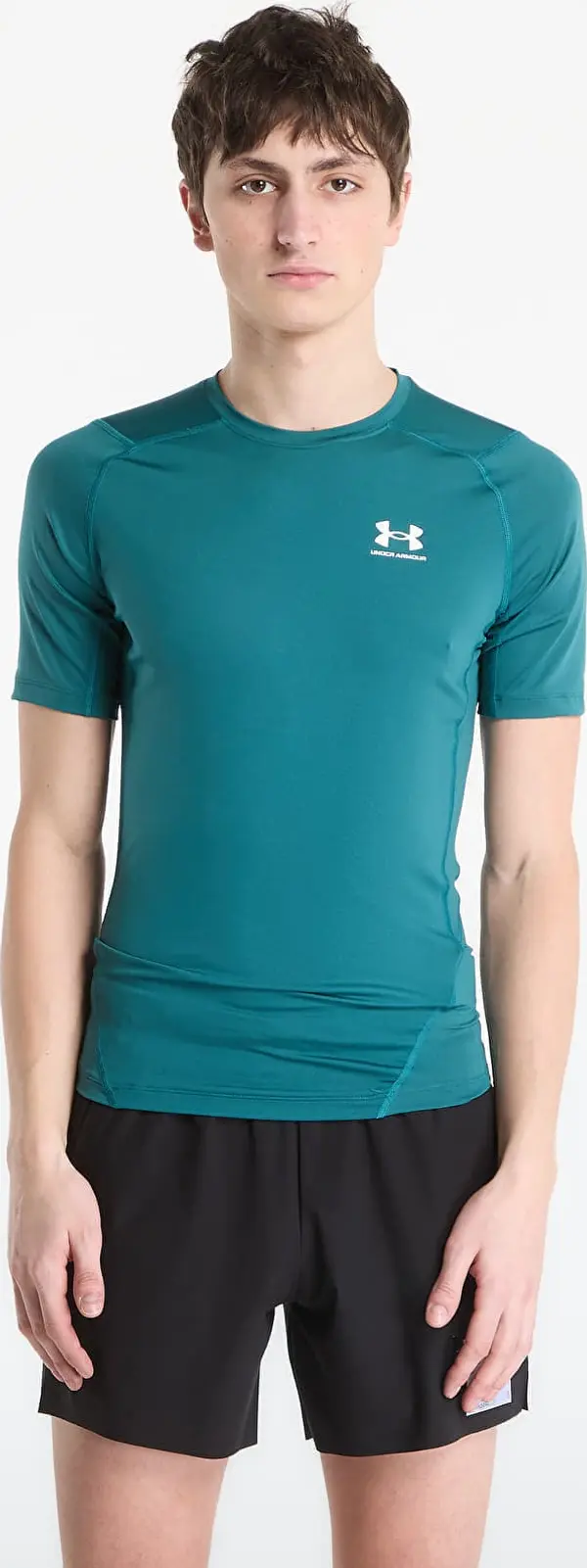 Under Armour Majice Under Armour HG Armour Comp SS Tee Green XS