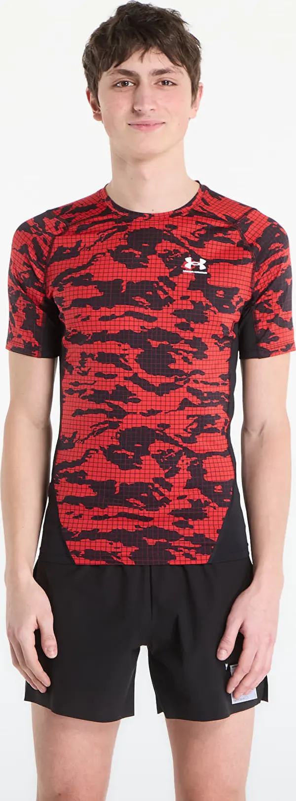 Under Armour Majice Under Armour HG Printed SS Tee Black XL