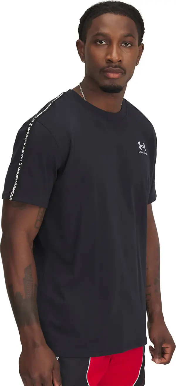 Under Armour Majice Under Armour Icon HWT Tee Taping Black/ White M