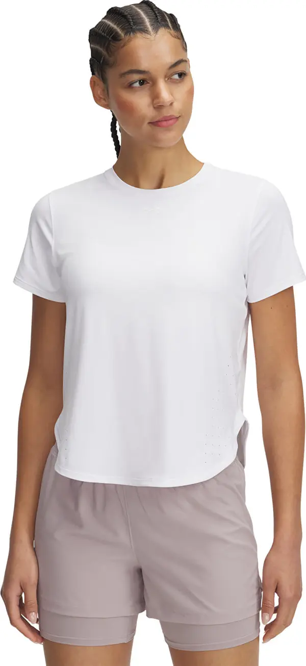 Under Armour Majice Under Armour Launch Elite Shortsleeve White M