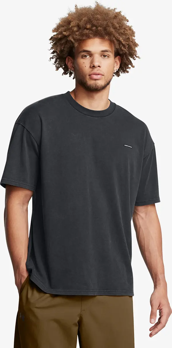 Under Armour Majice Under Armour M Hw Os Logo Wash SS T-Shirt Black S