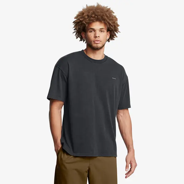 Under Armour Majice Under Armour M Hw Os Logo Wash SS T-Shirt Black XXL