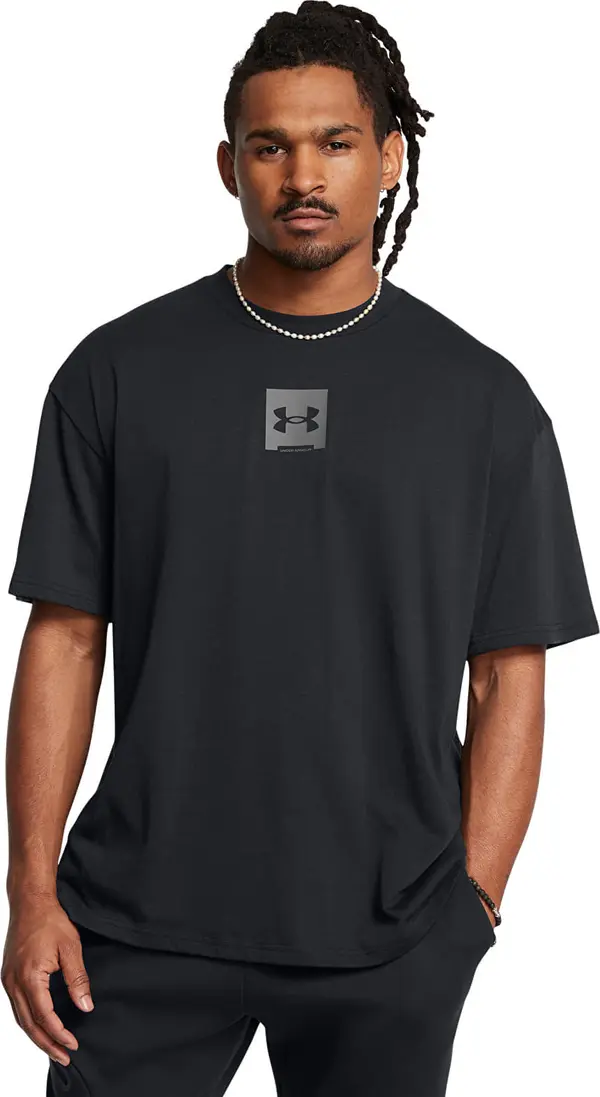 Under Armour Majice Under Armour M Hw Os Sm Box SS T-Shirt Black S