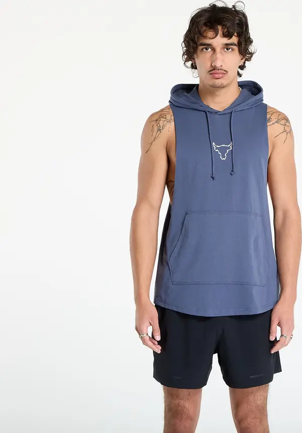 Under Armour Majice Under Armour Project Rock Q3PO SL Hoodie Grey XL