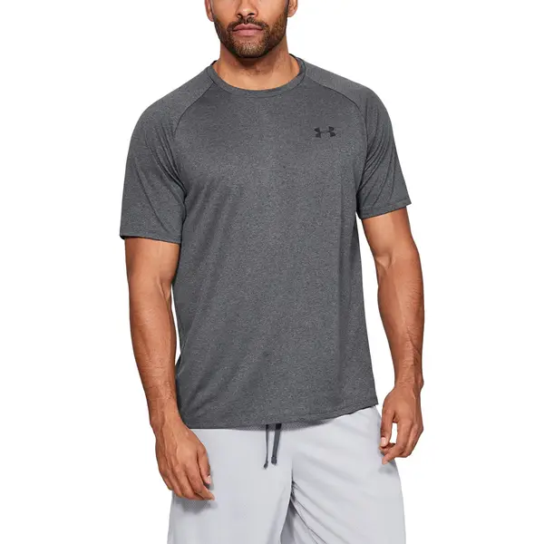 Under Armour Majice Under Armour Tech 2.0 SS Tee Carbon Heather/ Black L