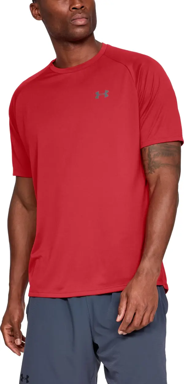 Under Armour Majice Under Armour Tech 2.0 SS Tee Red/ Graphite XXXL