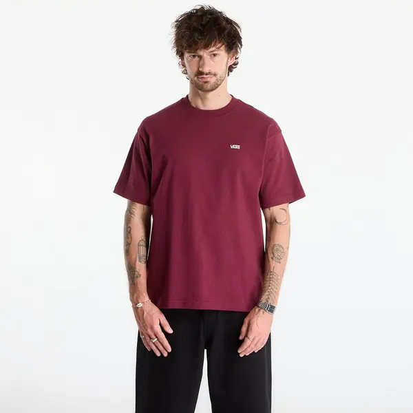 Vans Majice Vans Left Chest II Loose SS T-Shirt Burgundy XL