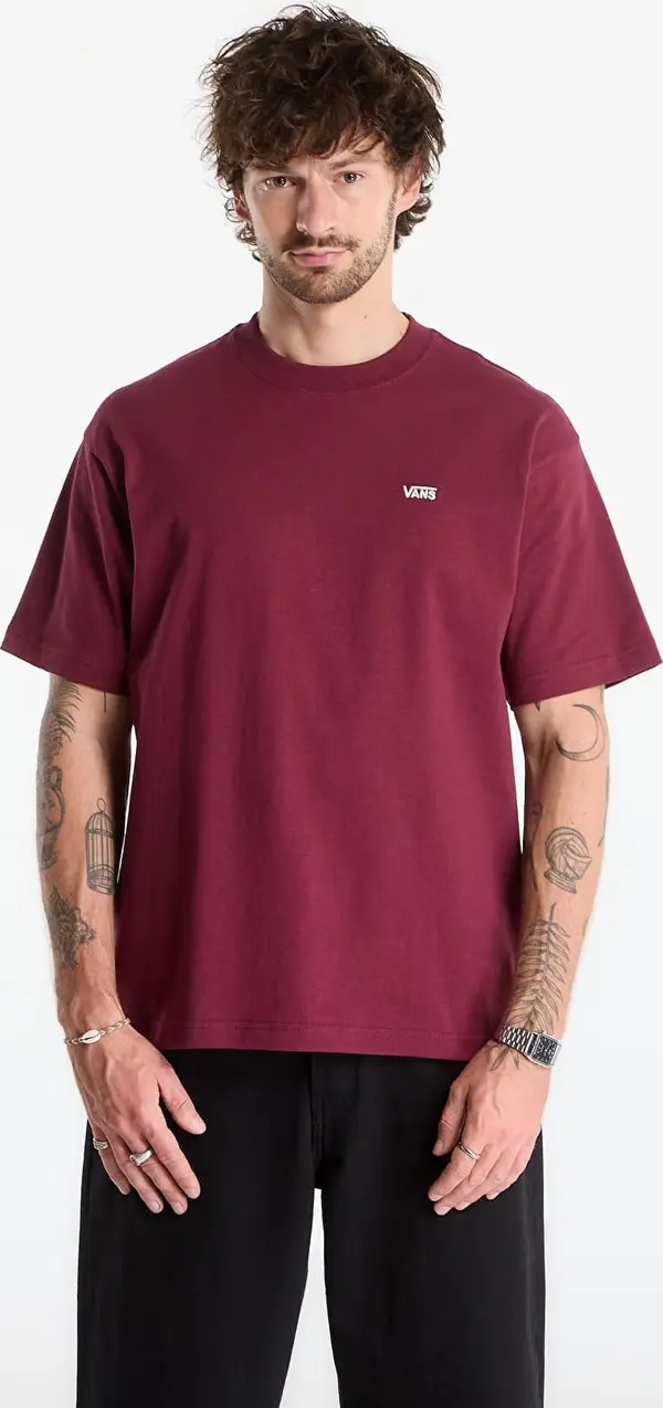 Vans Majice Vans Left Chest II Loose SS T-Shirt Burgundy XXL