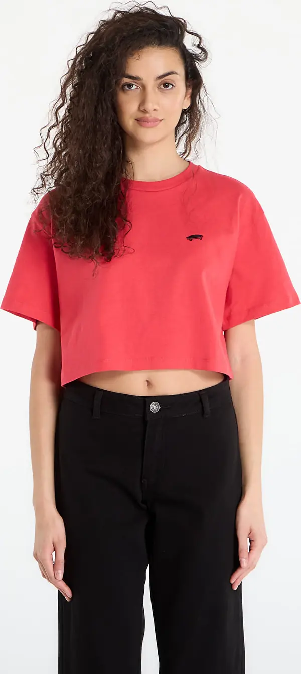 Vans Majice Vans W Salton Relax Crop SS T-Shirt Crimson Haze L