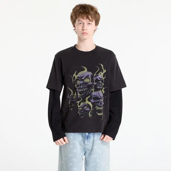 Wasted Paris Majice Wasted Paris M Skull T Age Faded Black/ Black L