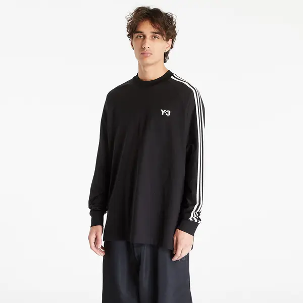 Y-3 Majice Y-3 3-Stripes Long Sleeve Tee UNISEX Black/ Off White M