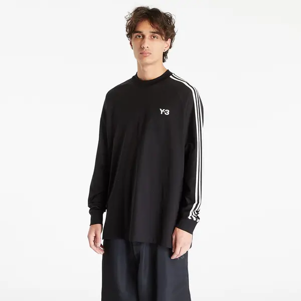 Y-3 Majice Y-3 3-Stripes Long Sleeve Tee UNISEX Black/ Off White XS
