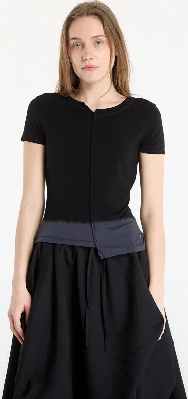 Y-3 Majice Y-3 Dip Dye Fitted T-Shirt Black M