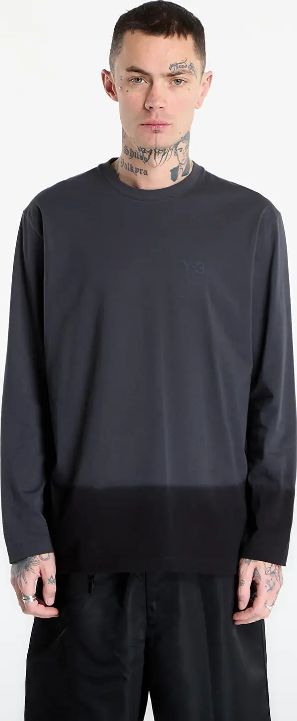 Y-3 Majice Y-3 Dipped Long Sleeve Long-Sleeve Top Night Grey XL