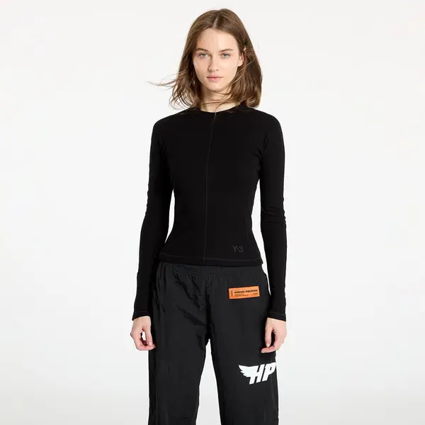 Y-3 Majice Y-3 Fitted Long Sleeve Tee Black L