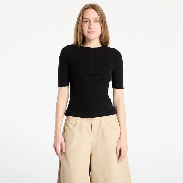 Y-3 Majice Y-3 Fitted Short Sleeve T-Shirt Black XS