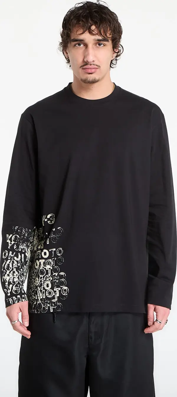 Y-3 Majice Y-3 Gfx Long Sleeve T-Shirt Black L