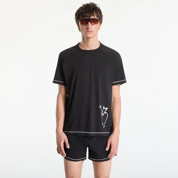 Y-3 Majice Y-3 Graphic Running Short Sleeve Tee Black XL