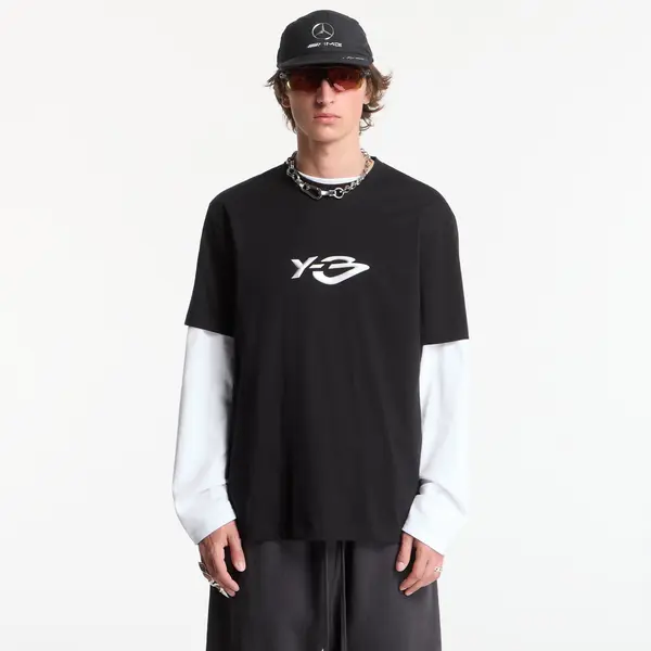 Y-3 Majice Y-3 Liquid Logo Short Sleeve T-Shirt UNISEX Black M
