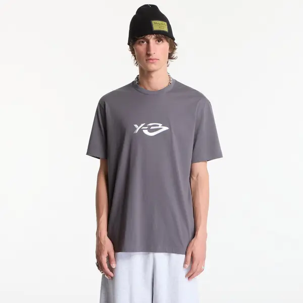 Y-3 Majice Y-3 Liquid Logo Short Sleeve T-Shirt UNISEX Grey Five XL