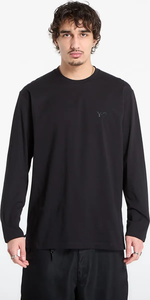 Y-3 Majice Y-3 Logo Long Sleeve Long-Sleeve Top Black/ Black L