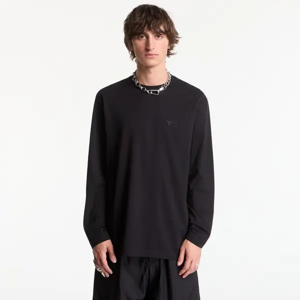 Y-3 Majice Y-3 Logo Long Sleeve Long-Sleeve Top UNISEX Black XL
