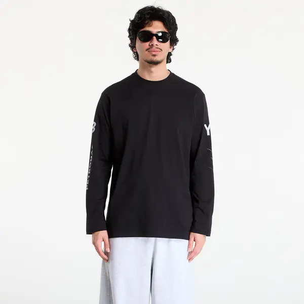 Y-3 Majice Y-3 Mercedes Chaos Logo Long Sleeve T Shirt Black S