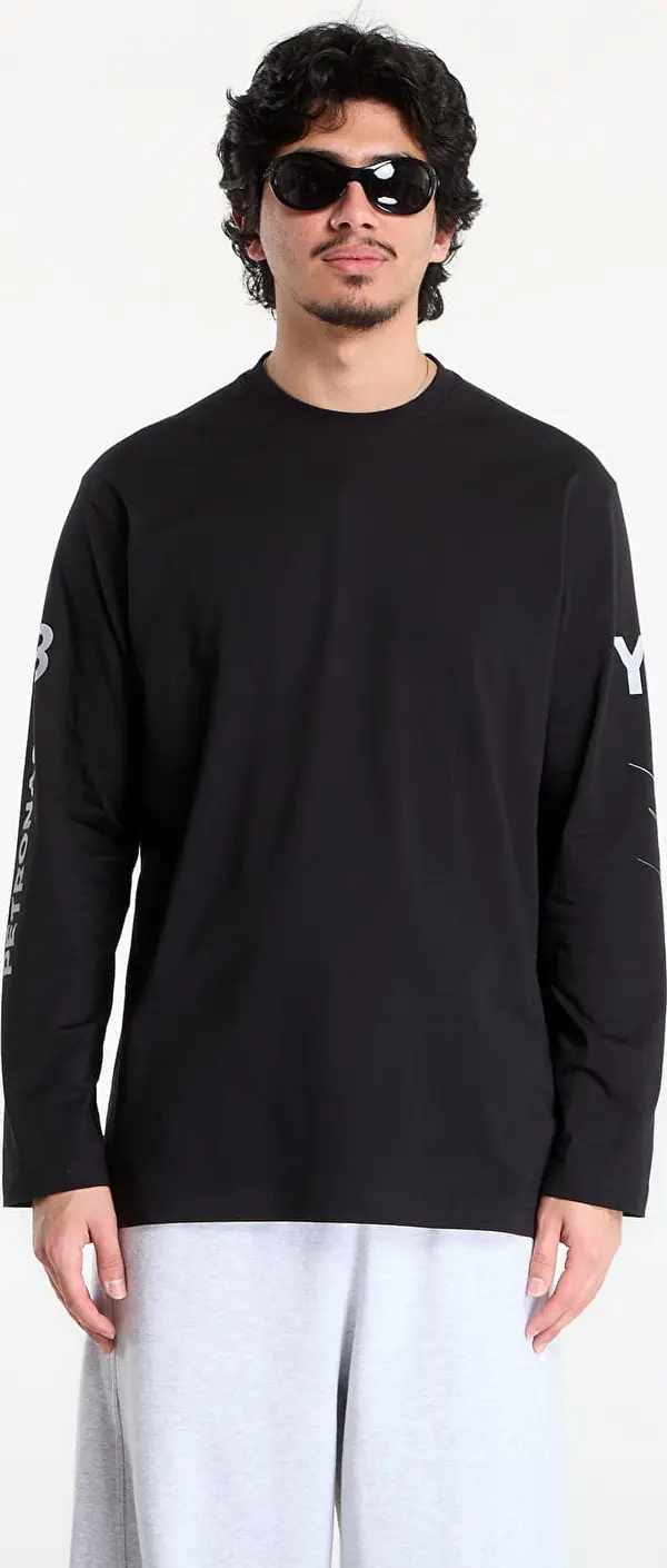 Y-3 Majice Y-3 Mercedes Chaos Logo Long Sleeve T Shirt Black XL
