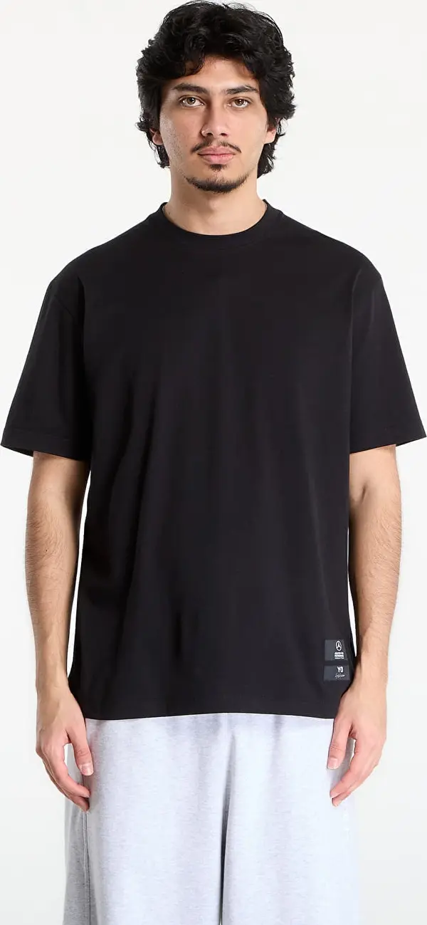 Y-3 Majice Y-3 Mercedes Logo Stack Short Sleeve T Shirt Black XL